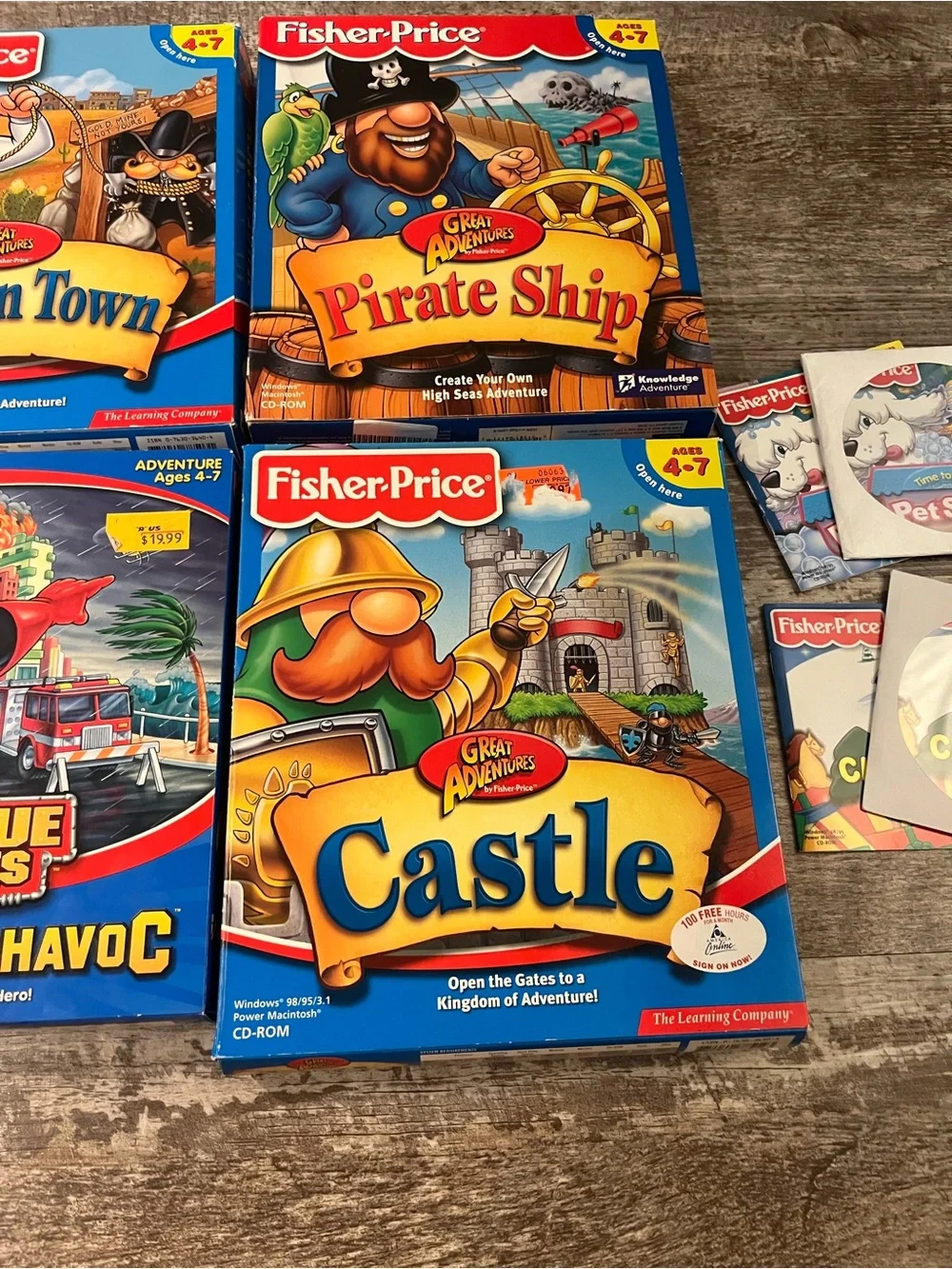 Fisher-Price Kids CD/PC Learning Game Set, untested